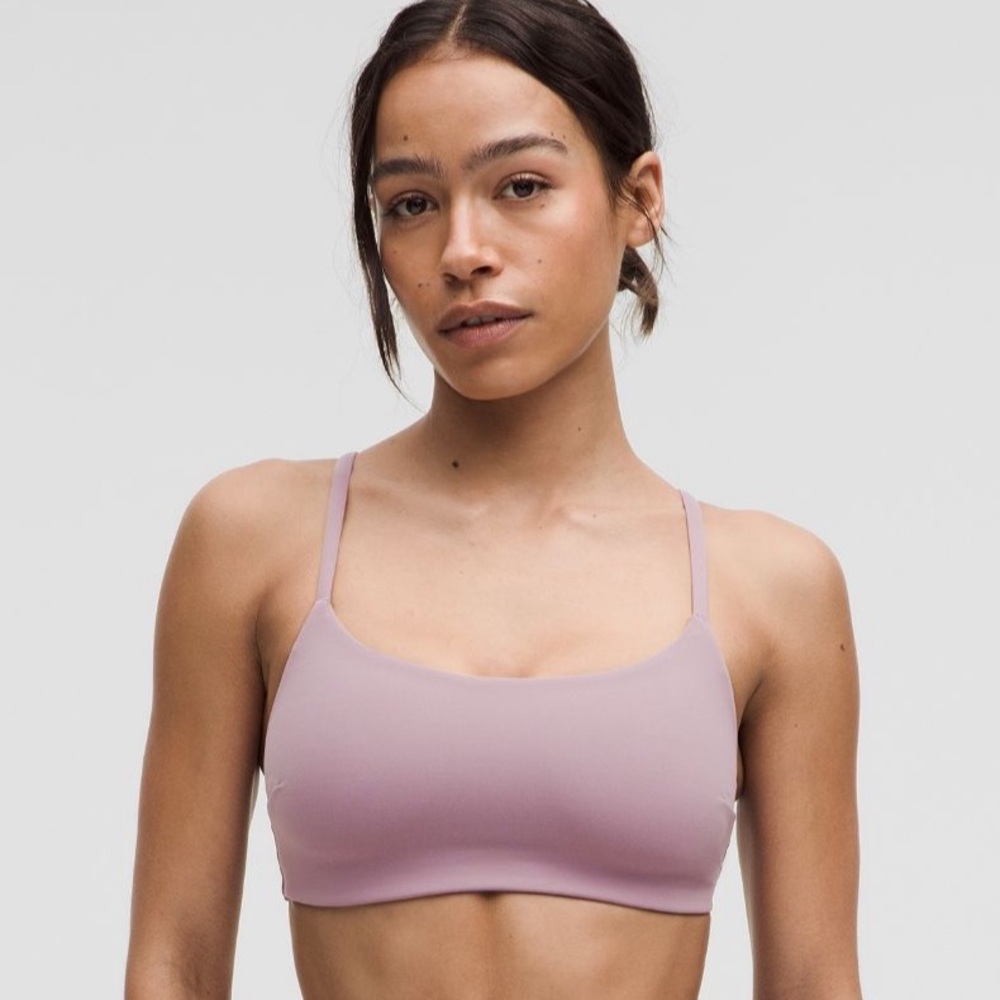 lululemon LAVENDER LUX Wunder Train Strappy Racer Bra Light Support, C/D Cup